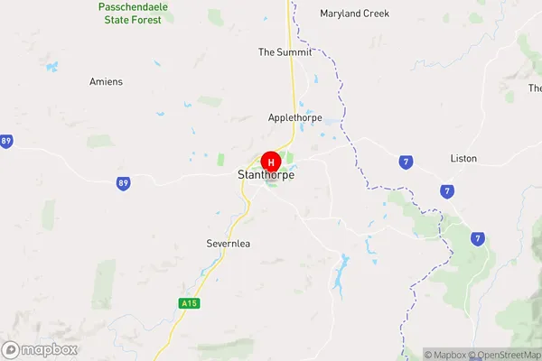 Stanthorpe,Queensland Area Map