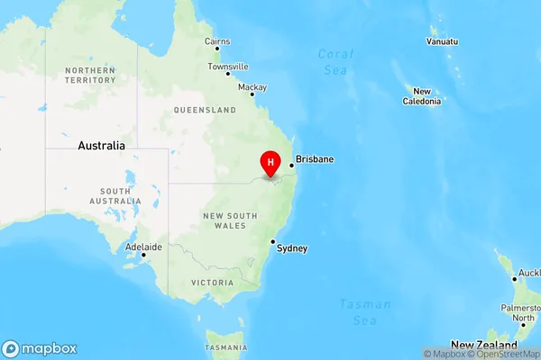 Beebo,Queensland Region Map