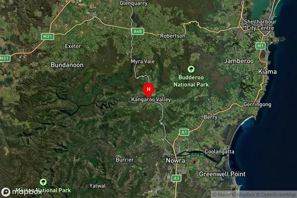 Kangaroo Valley,New South Wales Satellite Map