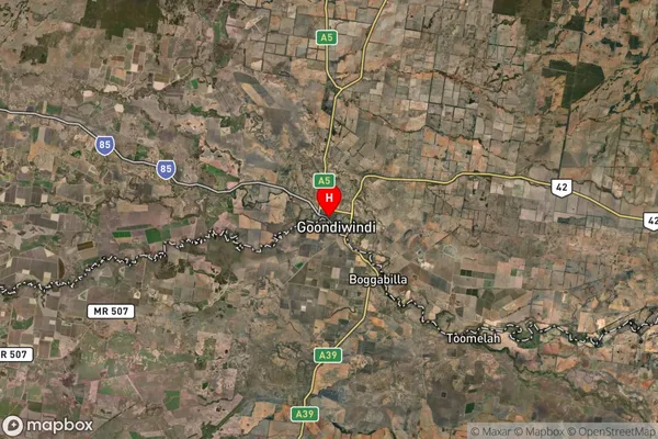 Goondiwindi,Queensland Satellite Map