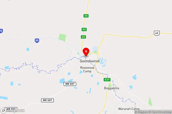 Goondiwindi,Queensland Area Map