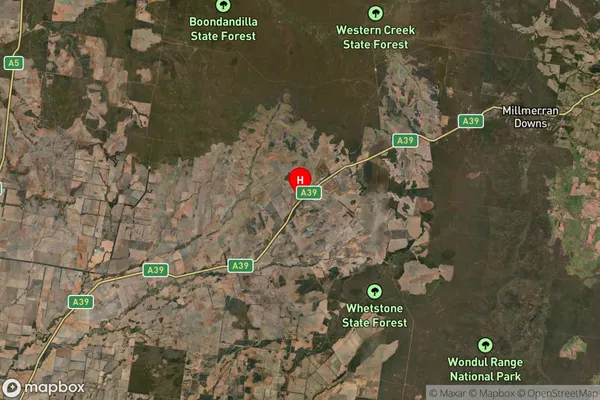 Kindon,Queensland Satellite Map