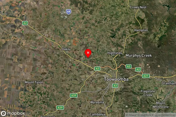 Kingsthorpe,Queensland Satellite Map