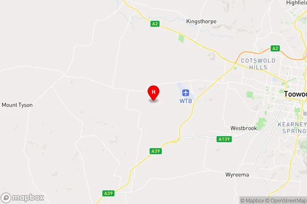 Biddeston,Queensland Area Map