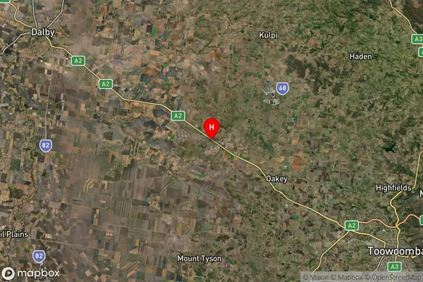 Jondaryan,Queensland Satellite Map