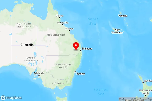 Mount Moriah,Queensland Region Map