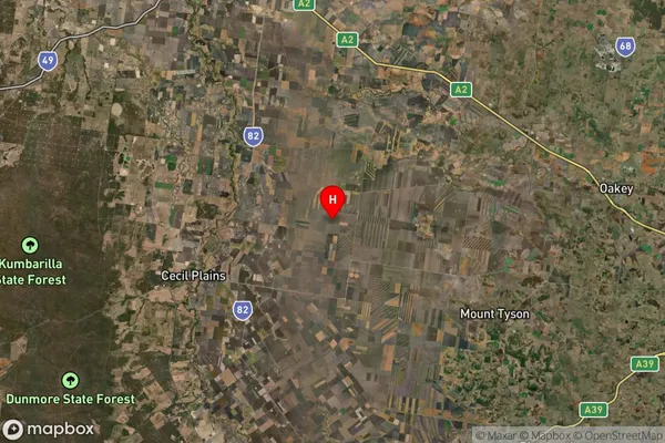 West Prairie,Queensland Satellite Map