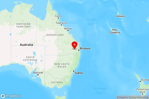 Bowenville,Queensland Region Map