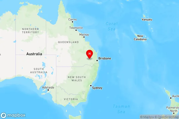 Braemar Forest,Queensland Region Map