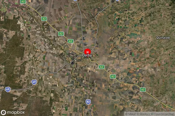 Dalby,Queensland Satellite Map