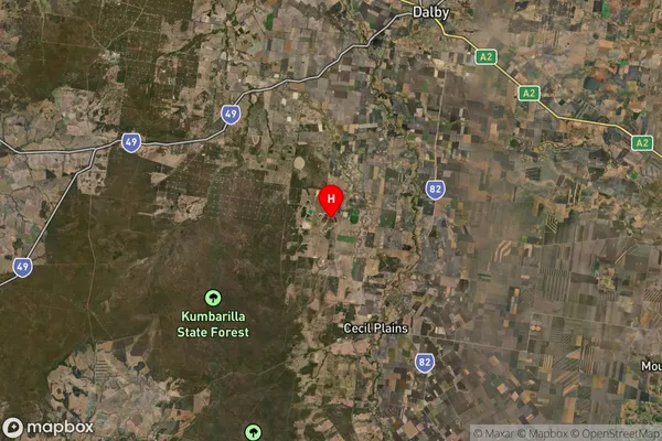 Grassdale,Queensland Satellite Map