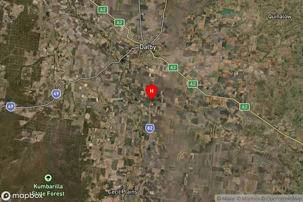 St Ruth,Queensland Satellite Map