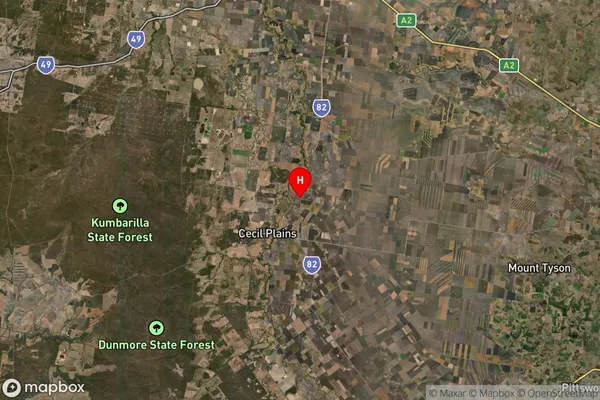 Tipton,Queensland Satellite Map