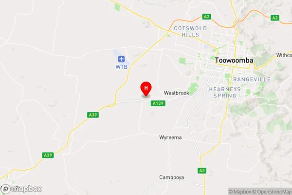 Westbrook,Queensland Area Map