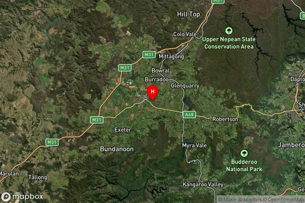 Moss Vale,New South Wales Satellite Map