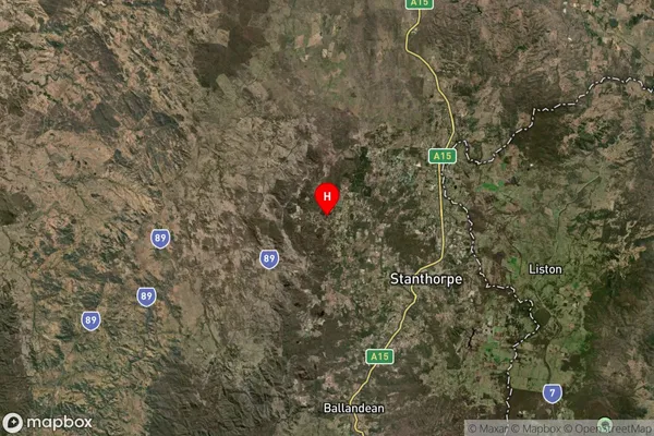 Amiens,Queensland Satellite Map