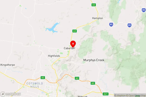 Cabarlah,Queensland Area Map