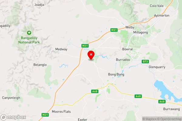 New Berrima,New South Wales Area Map