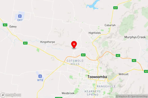 Gowrie Junction,Queensland Area Map