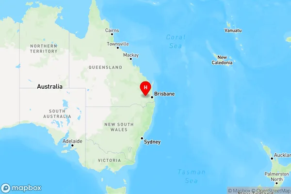 Gowrie Little Plain,Queensland Region Map