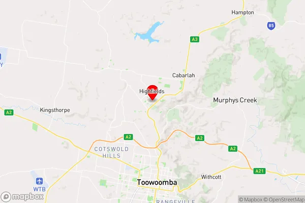 Highfields,Queensland Area Map