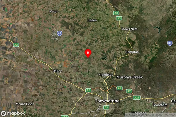 Muniganeen,Queensland Satellite Map