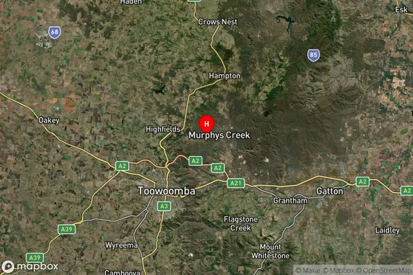 Murphys Creek,Queensland Satellite Map