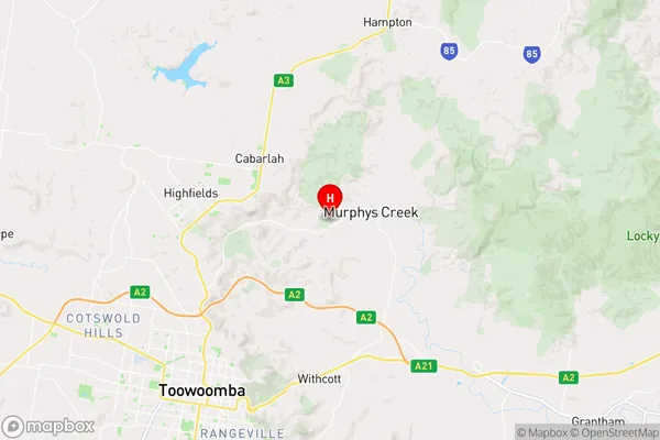 Murphys Creek,Queensland Area Map