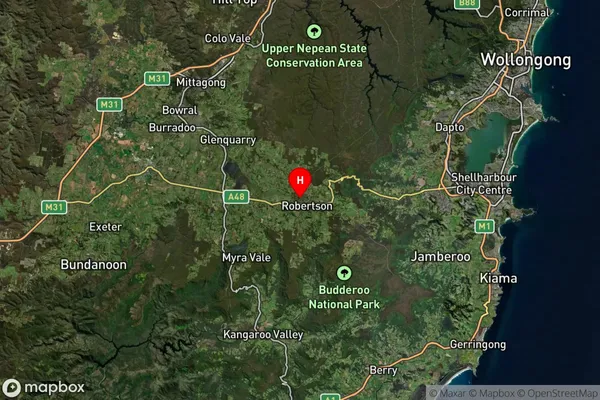 Robertson,New South Wales Satellite Map