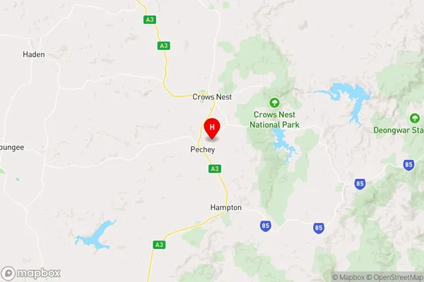 Pechey,Queensland Area Map