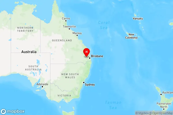 Pechey,Queensland Region Map