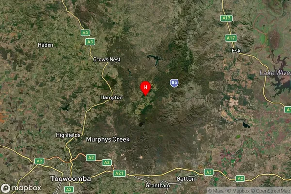 Ravensbourne,Queensland Satellite Map