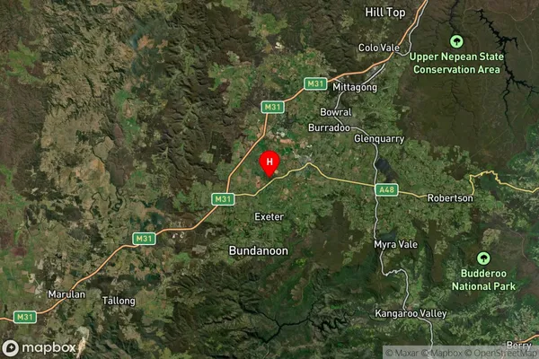 Sutton Forest,New South Wales Satellite Map