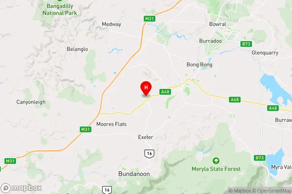 Sutton Forest,New South Wales Area Map