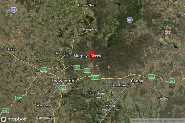 Upper Lockyer,Queensland Satellite Map