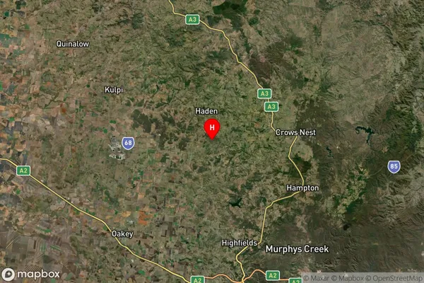 Bergen,Queensland Satellite Map