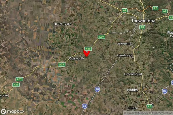 Broxburn,Queensland Satellite Map