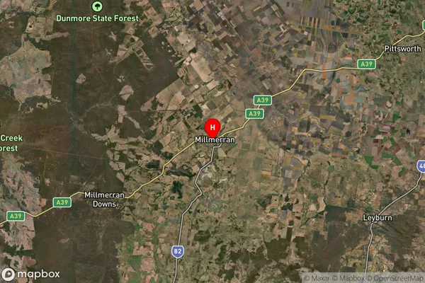 Millmerran,Queensland Satellite Map