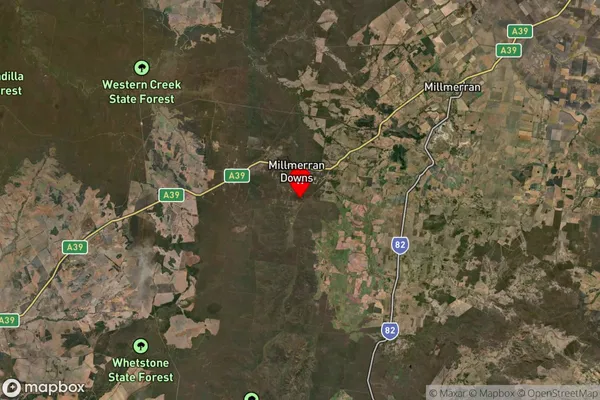 Millmerran Woods,Queensland Satellite Map