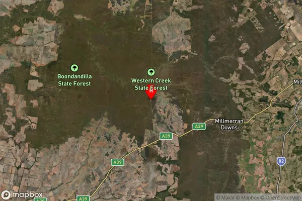 Western Creek,Queensland Satellite Map