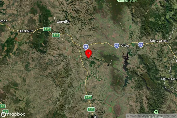 Gregors Creek,Queensland Satellite Map