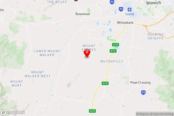 Mount Forbes,Queensland Area Map