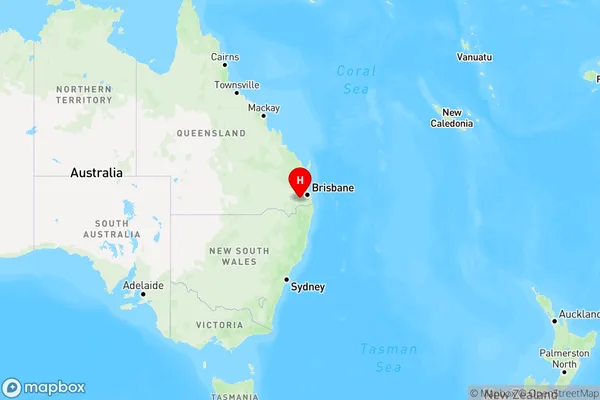 Townson,Queensland Region Map