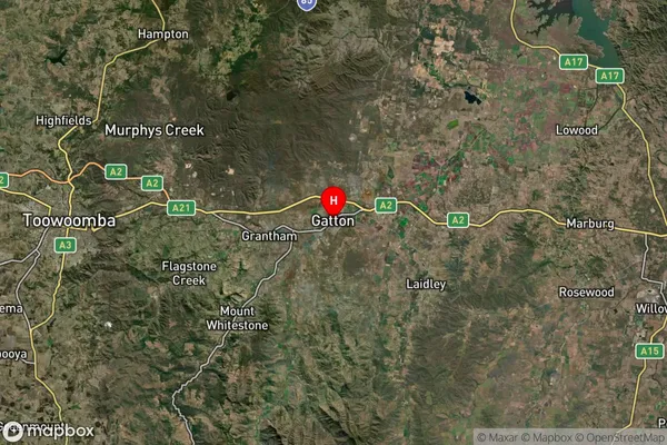 Gatton,Queensland Satellite Map