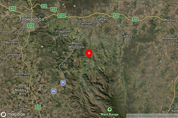 Mount Sylvia,Queensland Satellite Map