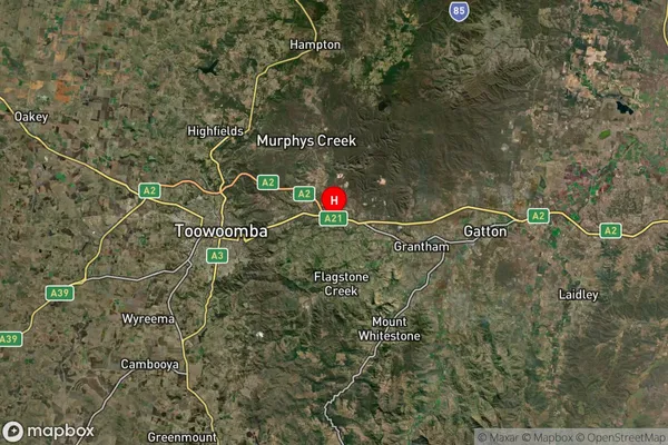 Helidon Spa,Queensland Satellite Map