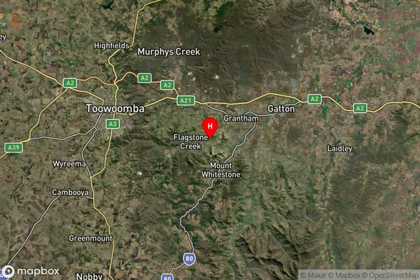 Lilydale,Queensland Satellite Map