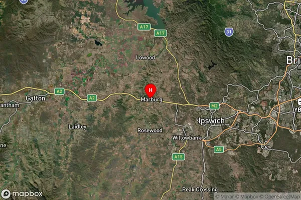 Marburg,Queensland Satellite Map