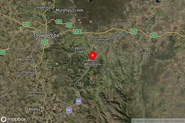 Mount Whitestone,Queensland Satellite Map