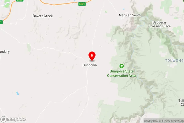 Bungonia,New South Wales Area Map